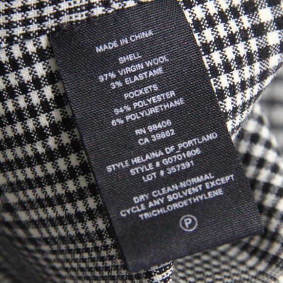 Theory Helaina Wool Dress sz 4 Women Plaid Shift Pockets Winter Fashion - Picture 10 of 10